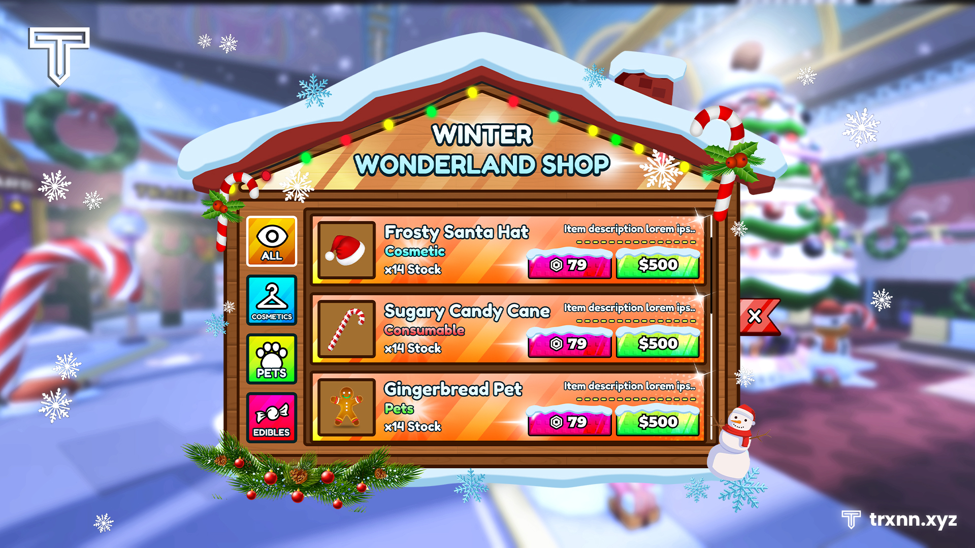 Festive Shop UI