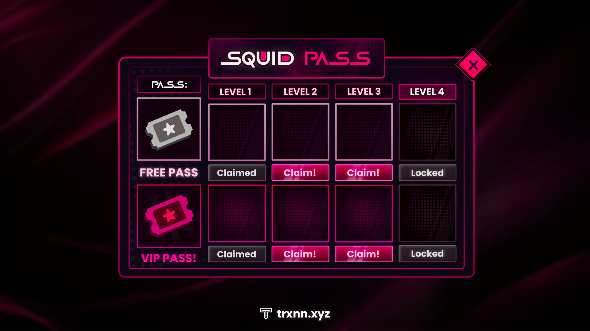 Squid Pass UI
